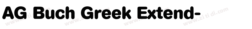AG Buch Greek Extend字体转换